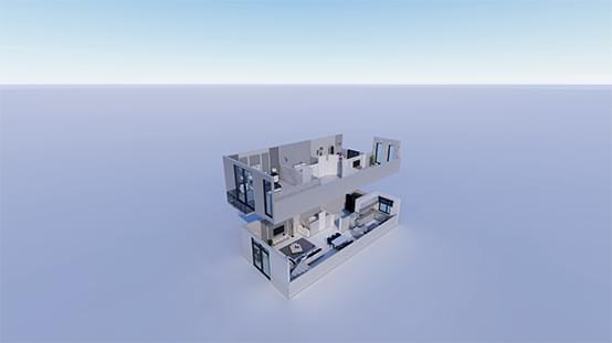 3д-модель будинкiв